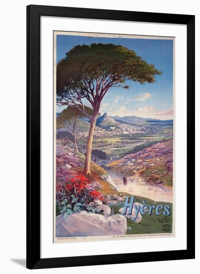 Poster Advertising Hyeres, Provence-Hugo D' Alesi-Framed Giclee Print