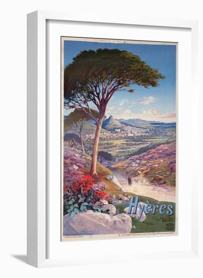 Poster Advertising Hyeres, Provence-Hugo D' Alesi-Framed Giclee Print