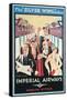 Poster Advertising Imperial Airways (Colour Lithograph)-Charles C Dickson-Framed Stretched Canvas