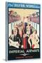 Poster Advertising Imperial Airways (Colour Lithograph)-Charles C Dickson-Stretched Canvas