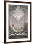 Poster Advertising Interlaken as a Holiday Destination, C.1930-null-Framed Giclee Print