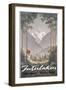 Poster Advertising Interlaken as a Holiday Destination, C.1930-null-Framed Giclee Print