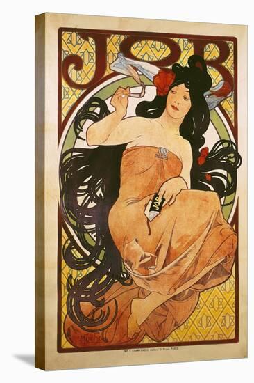 Poster Advertising 'Job', 1898-Alphonse Mucha-Stretched Canvas