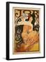 Poster Advertising 'Job', 1898-Alphonse Mucha-Framed Giclee Print