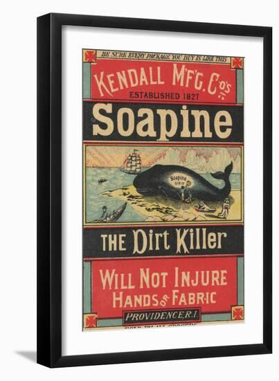 Poster Advertising Kendall Mfg. Co's 'soapine', C.1890-American School-Framed Giclee Print