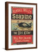 Poster Advertising Kendall Mfg. Co's 'soapine', C.1890-American School-Framed Giclee Print