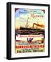 Poster Advertising Kosmos Steamship Company, 1901-null-Framed Giclee Print