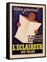 Poster Advertising 'L'Eclaireur Du Midi' Newspaper, C.1939-J.M. Bompard-Framed Stretched Canvas