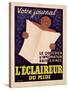 Poster Advertising 'L'Eclaireur Du Midi' Newspaper, C.1939-J.M. Bompard-Stretched Canvas