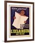 Poster Advertising 'L'Eclaireur Du Midi' Newspaper, C.1939-J.M. Bompard-Framed Giclee Print