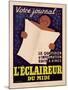 Poster Advertising 'L'Eclaireur Du Midi' Newspaper, C.1939-J.M. Bompard-Mounted Giclee Print