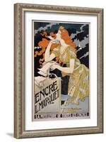 Poster Advertising 'L. Marquet Ink, the Best of All Inks', 1892 (Colour Litho)-Franz Grassel-Framed Giclee Print