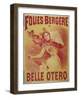 Poster Advertising "La Belle Otero" at the Folies-Bergeres, 1894-G. Bataille-Framed Giclee Print