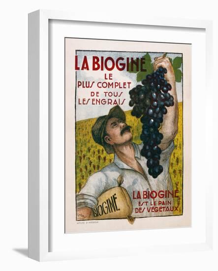 Poster Advertising 'La Biogine', Published by Affiches D'Interieur, C.1930-null-Framed Giclee Print