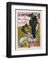 Poster Advertising 'La Biogine', Published by Affiches D'Interieur, C.1930-null-Framed Giclee Print