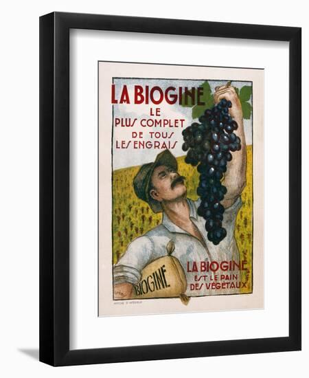 Poster Advertising 'La Biogine', Published by Affiches D'Interieur, C.1930-null-Framed Giclee Print