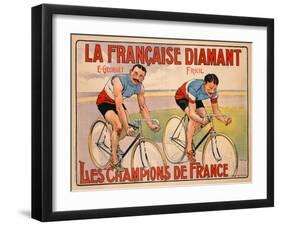 Poster Advertising 'La Francaise Diamant', C.1905-null-Framed Giclee Print