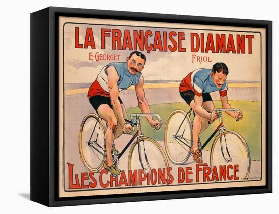 Poster Advertising 'La Francaise Diamant', C.1905-null-Framed Stretched Canvas