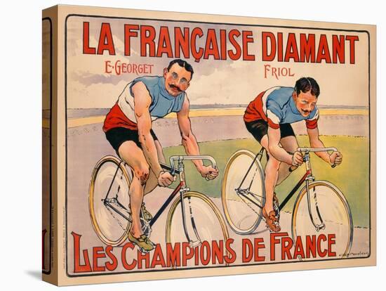 Poster Advertising 'La Francaise Diamant', C.1905-null-Stretched Canvas