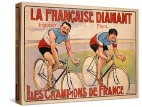 Poster Advertising 'La Francaise Diamant', C.1905-null-Stretched Canvas