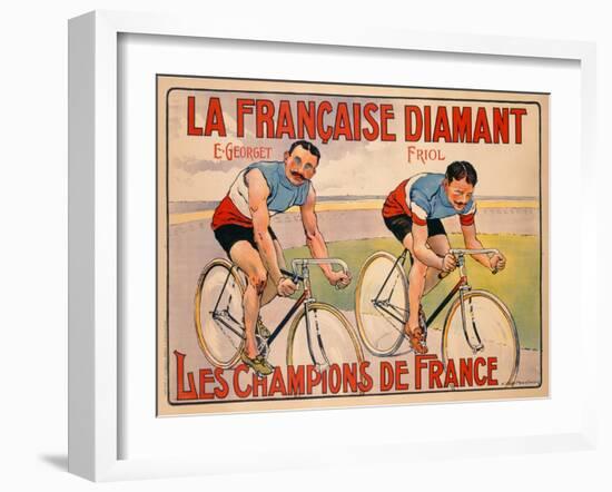 Poster Advertising 'La Francaise Diamant', C.1905-null-Framed Premium Giclee Print