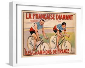 Poster Advertising 'La Francaise Diamant', C.1905-null-Framed Premium Giclee Print
