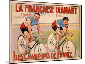 Poster Advertising 'La Francaise Diamant', C.1905-null-Mounted Premium Giclee Print