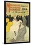 Poster Advertising 'La Goulue' at the Moulin Rouge, 1891-Henri de Toulouse-Lautrec-Framed Giclee Print