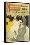Poster Advertising 'La Goulue' at the Moulin Rouge, 1891-Henri de Toulouse-Lautrec-Framed Stretched Canvas