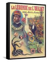 Poster Advertising 'La Legende De L'Oeillet', a Play by Georges Fagot (Colour Litho)-Candido Aragonez de Faria-Framed Stretched Canvas