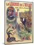 Poster Advertising 'La Legende De L'Oeillet', a Play by Georges Fagot (Colour Litho)-Candido Aragonez de Faria-Mounted Giclee Print
