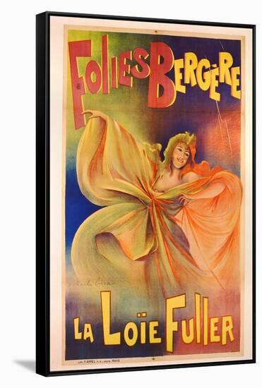 Poster Advertising La Loie Fuller at the Folies Bergere-Charles Lucas-Framed Stretched Canvas