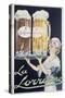 Poster Advertising 'La Lorraine' Beer-null-Stretched Canvas