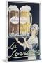 Poster Advertising 'La Lorraine' Beer-null-Mounted Giclee Print