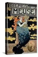 Poster Advertising "La Meuse Beers"-Marc-auguste Bastard-Stretched Canvas