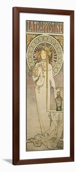 Poster Advertising 'La Trappistine', 1897-Alphonse Mucha-Framed Giclee Print