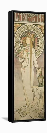 Poster Advertising 'La Trappistine', 1897-Alphonse Mucha-Framed Stretched Canvas