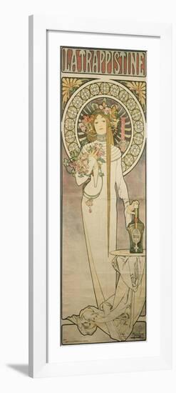 Poster Advertising 'La Trappistine', 1897-Alphonse Mucha-Framed Premium Giclee Print