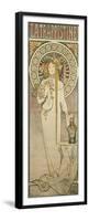 Poster Advertising 'La Trappistine', 1897-Alphonse Mucha-Framed Premium Giclee Print