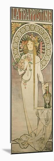 Poster Advertising 'La Trappistine', 1897-Alphonse Mucha-Mounted Premium Giclee Print