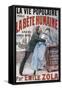 Poster Advertising La Vie Populaire, Parisian Magazine Dedicated to Novel La Bete Humaine-Emile Zola-Framed Stretched Canvas