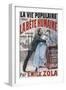 Poster Advertising La Vie Populaire, Parisian Magazine Dedicated to Novel La Bete Humaine-Emile Zola-Framed Giclee Print