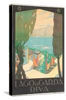 Poster Advertising Lago Di Garda, Riva, C. 1926-Antonio Simeoni-Stretched Canvas