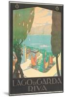 Poster Advertising Lago Di Garda, Riva, C. 1926-Antonio Simeoni-Mounted Giclee Print