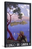 Poster Advertising Lake Garda, Italy - an Idyllic Scene-null-Stretched Canvas