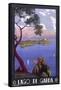 Poster Advertising Lake Garda, Italy - an Idyllic Scene-null-Framed Stretched Canvas