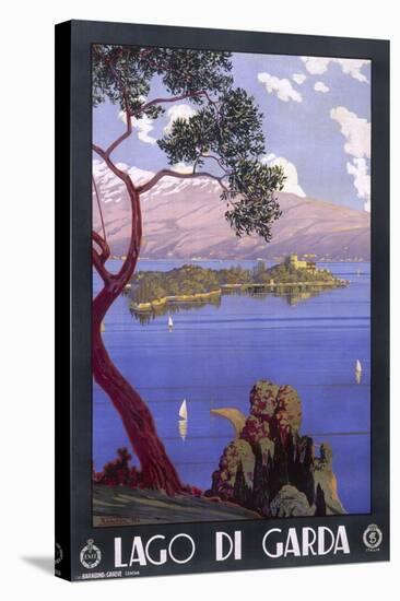 Poster Advertising Lake Garda, Italy - an Idyllic Scene-null-Stretched Canvas