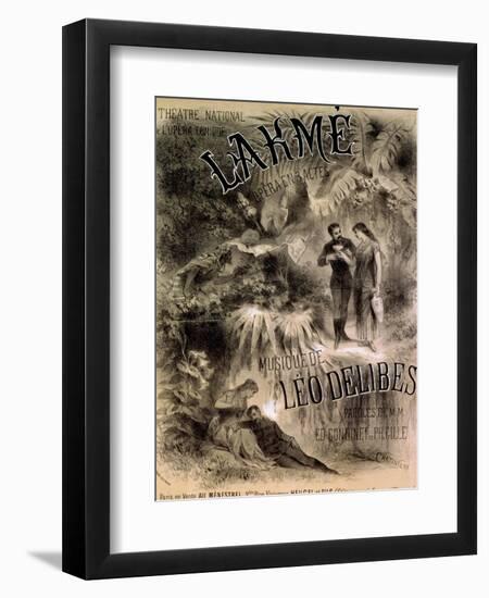 Poster Advertising "Lakme," Opera by Leo Delibes (1861-91)-Antonin Marie Chatiniere-Framed Giclee Print