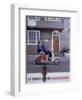 Poster Advertising Lambretta Scooters, 1963-null-Framed Giclee Print