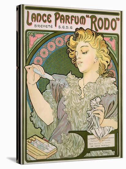 Poster Advertising Lance Parfum 'Rodo', 1896-Alphonse Mucha-Stretched Canvas